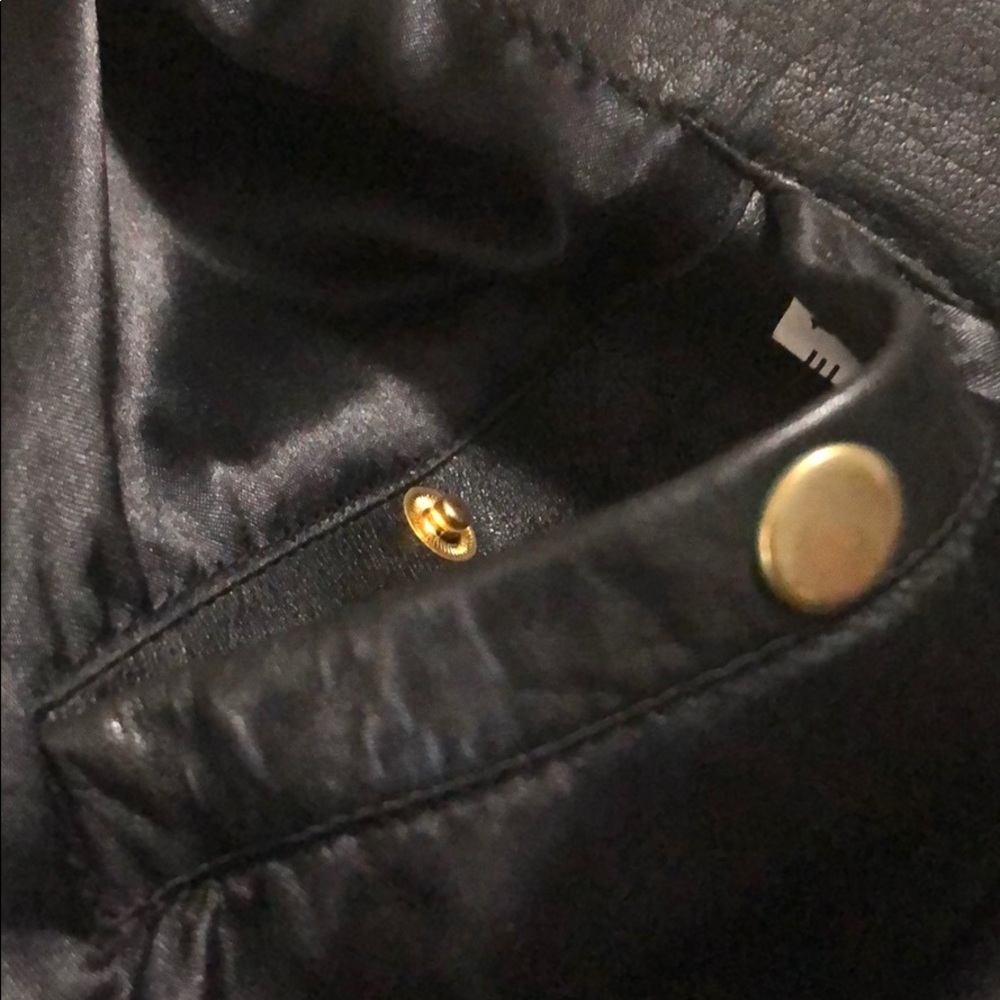 Women’s Wilson Black Leather Moto Jacket - Picture 7 of 10